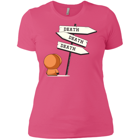 T-Shirts Hot Pink / X-Small DEATH TINY Women's Premium T-Shirt