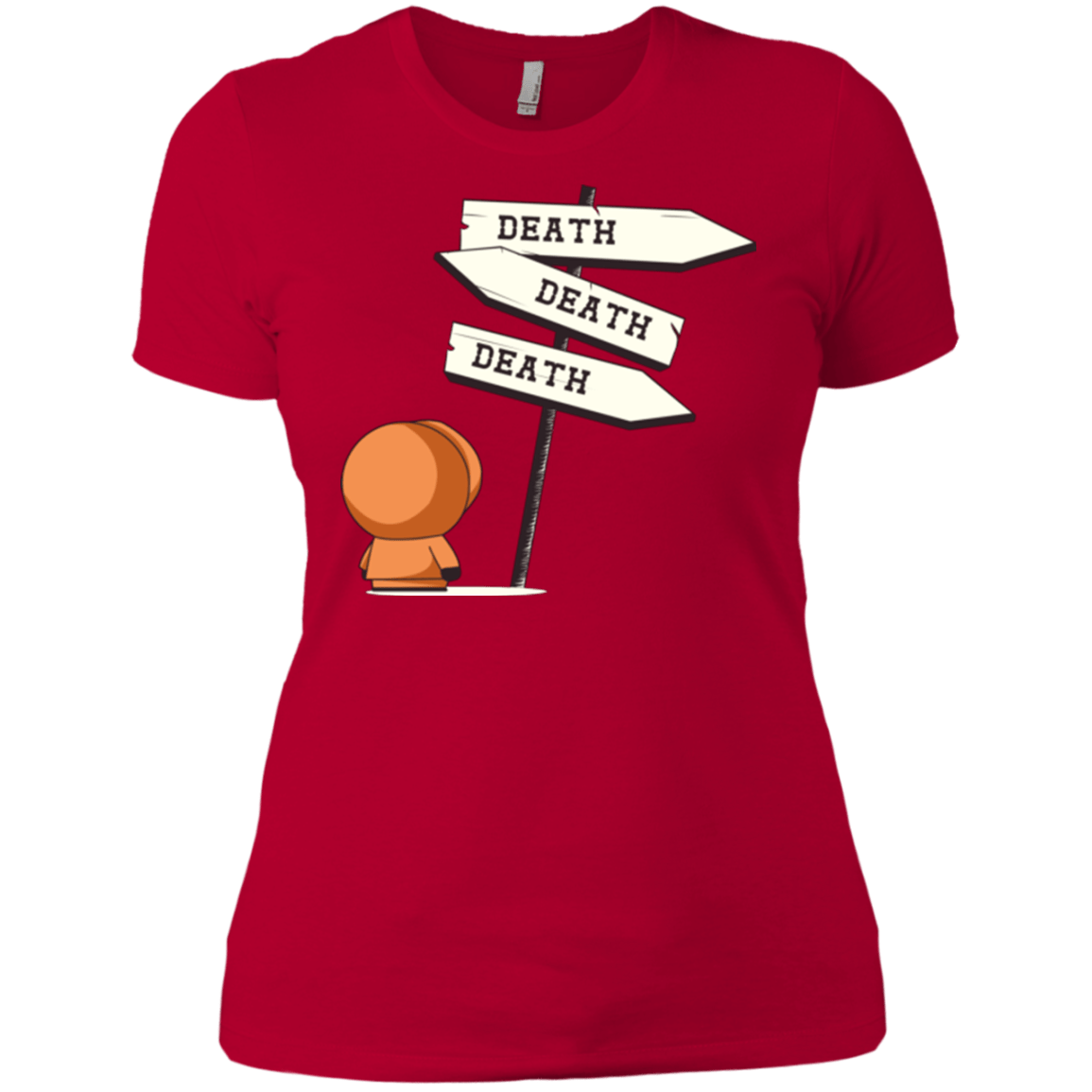 T-Shirts Red / X-Small DEATH TINY Women's Premium T-Shirt