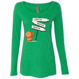T-Shirts Envy / Small DEATH TINY Women's Triblend Long Sleeve Shirt