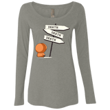 T-Shirts Venetian Grey / Small DEATH TINY Women's Triblend Long Sleeve Shirt
