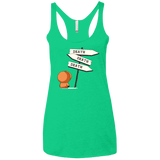 T-Shirts Envy / X-Small DEATH TINY Women's Triblend Racerback Tank