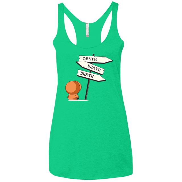 T-Shirts Envy / X-Small DEATH TINY Women's Triblend Racerback Tank