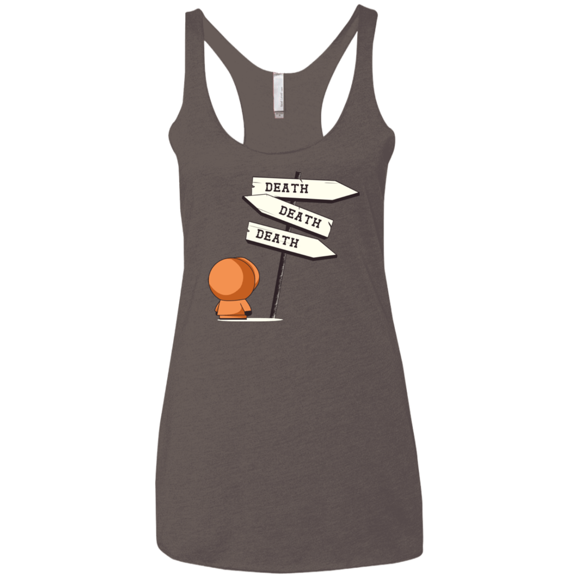 T-Shirts Macchiato / X-Small DEATH TINY Women's Triblend Racerback Tank