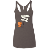 T-Shirts Macchiato / X-Small DEATH TINY Women's Triblend Racerback Tank