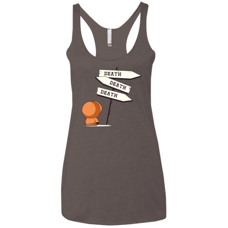 T-Shirts Macchiato / X-Small DEATH TINY Women's Triblend Racerback Tank