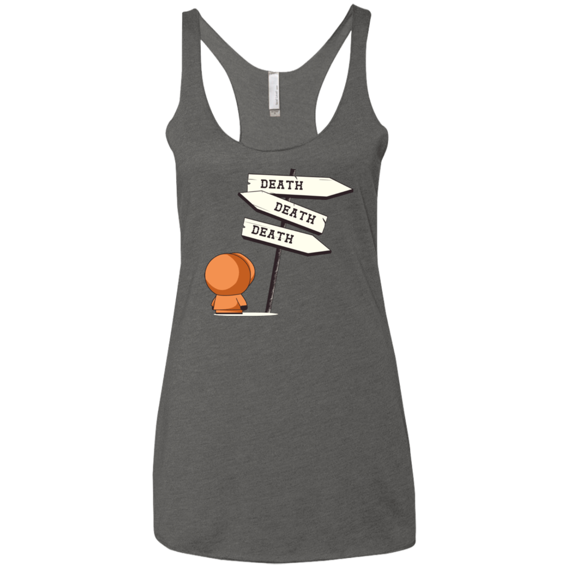 T-Shirts Premium Heather / X-Small DEATH TINY Women's Triblend Racerback Tank