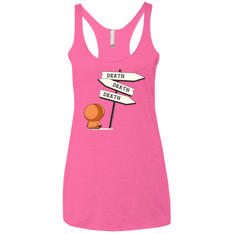 T-Shirts Vintage Pink / X-Small DEATH TINY Women's Triblend Racerback Tank