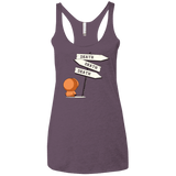 T-Shirts Vintage Purple / X-Small DEATH TINY Women's Triblend Racerback Tank