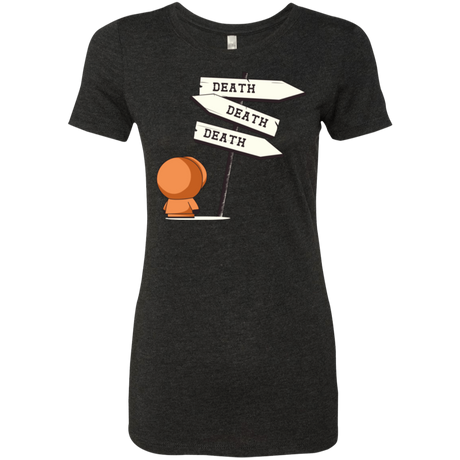 T-Shirts Vintage Black / Small DEATH TINY Women's Triblend T-Shirt