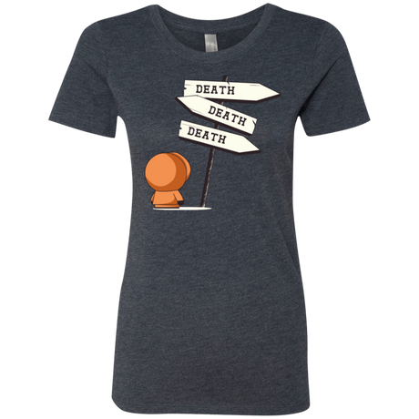 T-Shirts Vintage Navy / Small DEATH TINY Women's Triblend T-Shirt