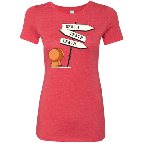 T-Shirts Vintage Red / Small DEATH TINY Women's Triblend T-Shirt