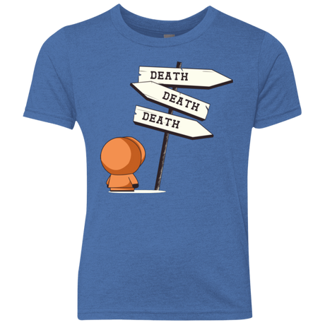 T-Shirts Vintage Royal / YXS DEATH TINY Youth Triblend T-Shirt