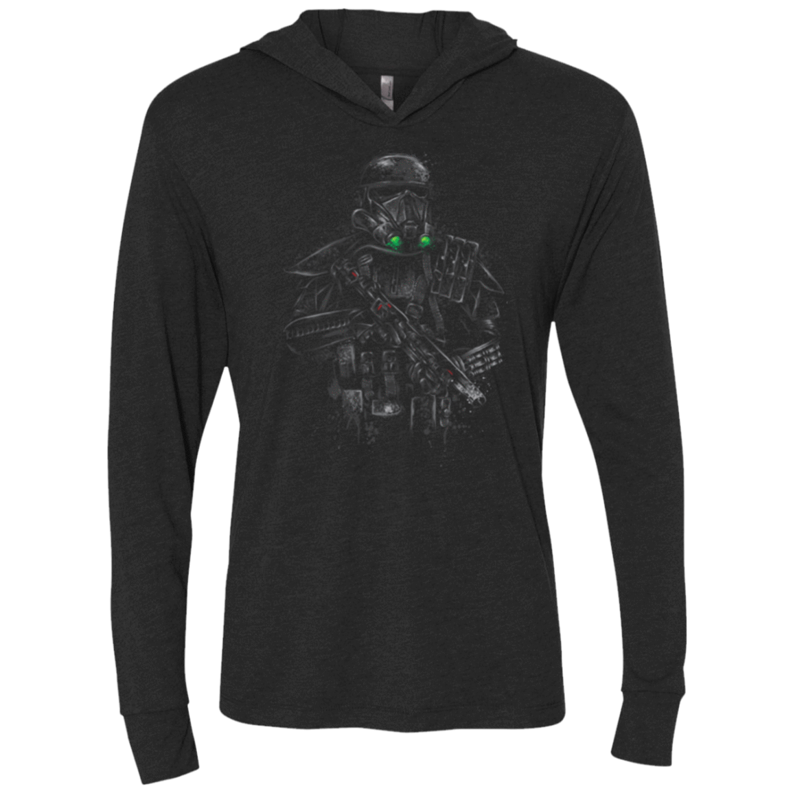 T-Shirts Vintage Black / X-Small Death Trooper Triblend Long Sleeve Hoodie Tee