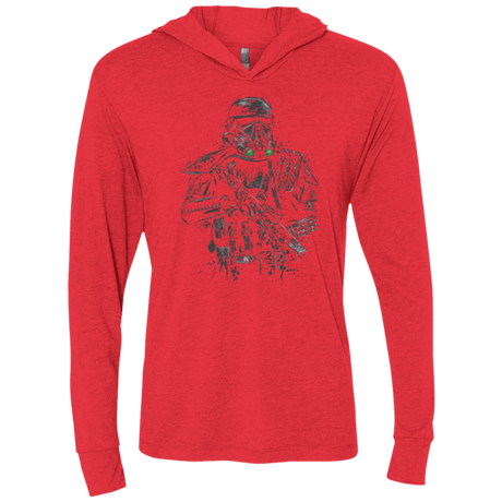 T-Shirts Vintage Red / X-Small Death Trooper Triblend Long Sleeve Hoodie Tee