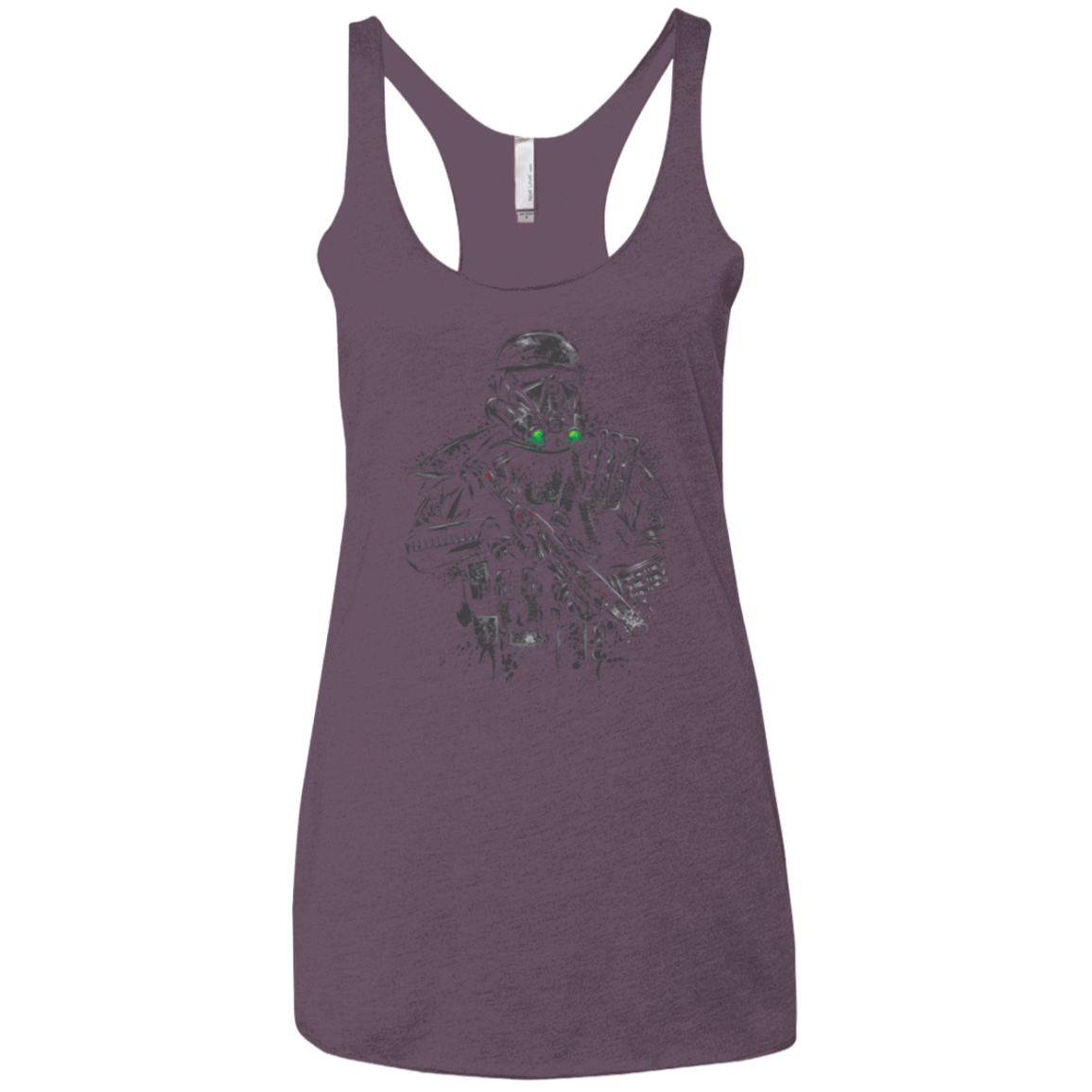 T-Shirts Vintage Purple / X-Small Death Trooper Women's Triblend Racerback Tank