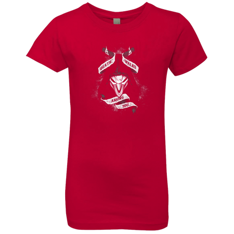 T-Shirts Red / YXS Death Walks Among You Girls Premium T-Shirt