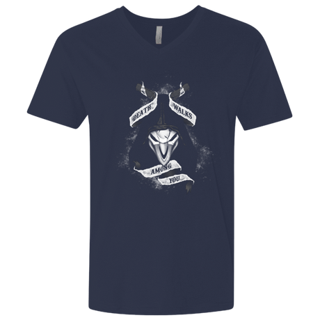 T-Shirts Midnight Navy / X-Small Death Walks Among You Men's Premium V-Neck