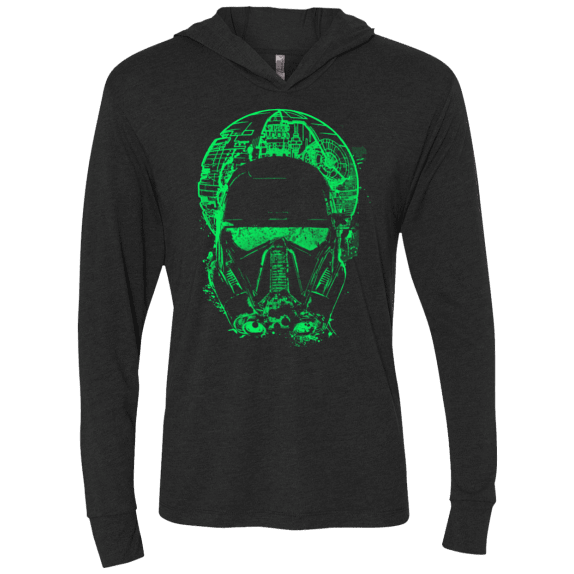 T-Shirts Vintage Black / X-Small Death Wimido Triblend Long Sleeve Hoodie Tee