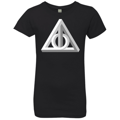 T-Shirts Black / YXS Deathly Impossible Hallows Girls Premium T-Shirt