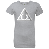 T-Shirts Heather Grey / YXS Deathly Impossible Hallows Girls Premium T-Shirt