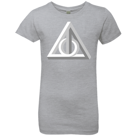 T-Shirts Heather Grey / YXS Deathly Impossible Hallows Girls Premium T-Shirt