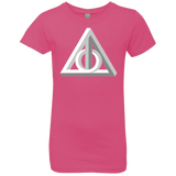 T-Shirts Hot Pink / YXS Deathly Impossible Hallows Girls Premium T-Shirt