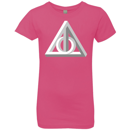 T-Shirts Hot Pink / YXS Deathly Impossible Hallows Girls Premium T-Shirt