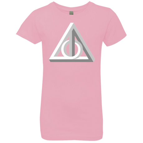 T-Shirts Light Pink / YXS Deathly Impossible Hallows Girls Premium T-Shirt