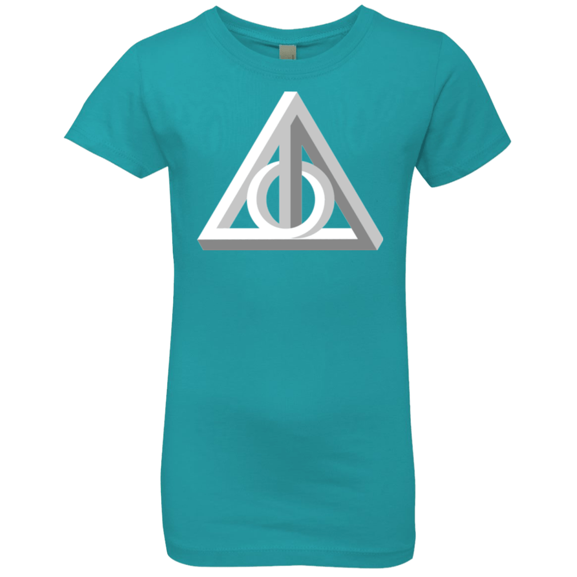 T-Shirts Tahiti Blue / YXS Deathly Impossible Hallows Girls Premium T-Shirt