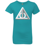 T-Shirts Tahiti Blue / YXS Deathly Impossible Hallows Girls Premium T-Shirt