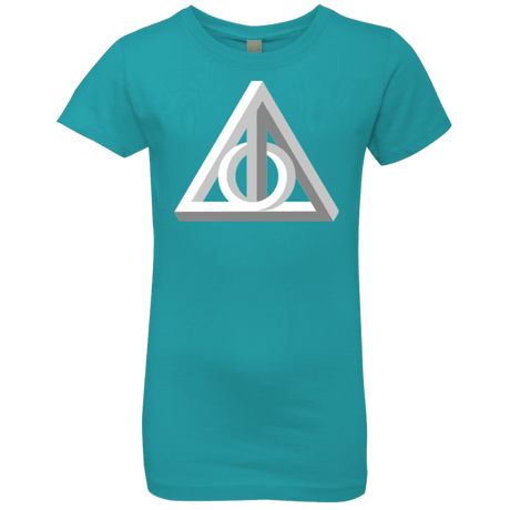 T-Shirts Tahiti Blue / YXS Deathly Impossible Hallows Girls Premium T-Shirt