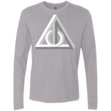T-Shirts Heather Grey / Small Deathly Impossible Hallows Men's Premium Long Sleeve