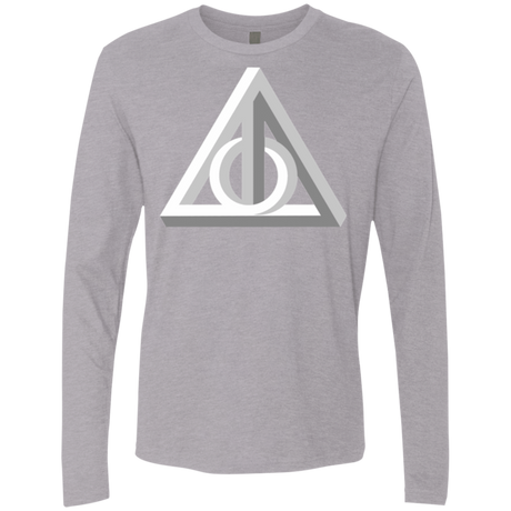 T-Shirts Heather Grey / Small Deathly Impossible Hallows Men's Premium Long Sleeve