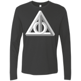 T-Shirts Heavy Metal / Small Deathly Impossible Hallows Men's Premium Long Sleeve