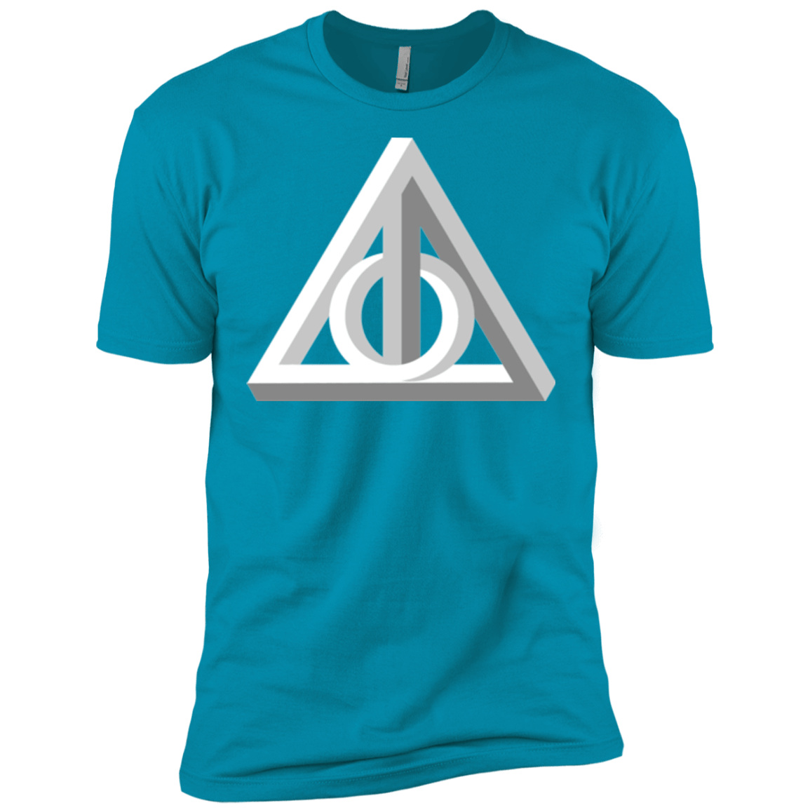 T-Shirts Turquoise / X-Small Deathly Impossible Hallows Men's Premium T-Shirt