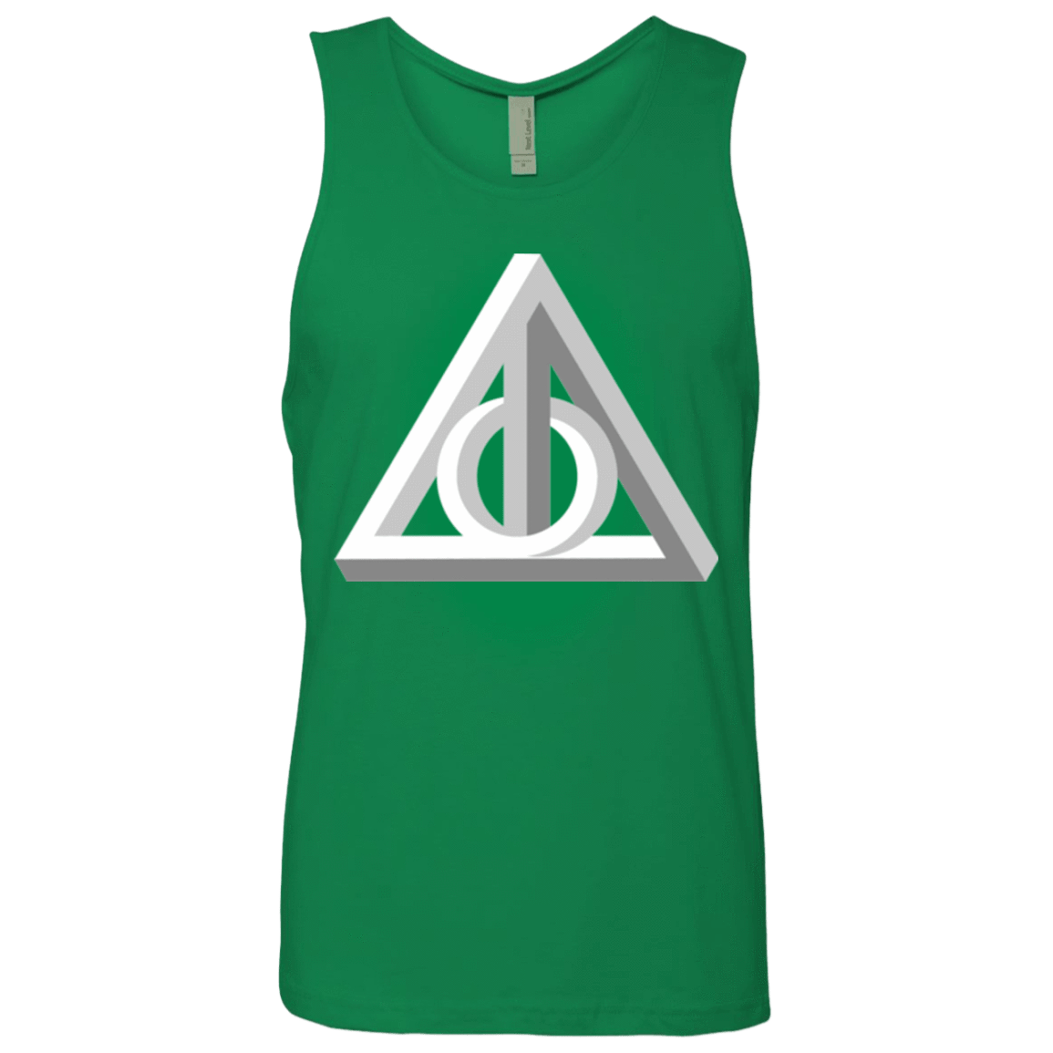 T-Shirts Kelly Green / Small Deathly Impossible Hallows Men's Premium Tank Top
