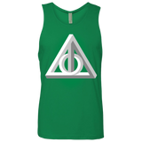 T-Shirts Kelly Green / Small Deathly Impossible Hallows Men's Premium Tank Top