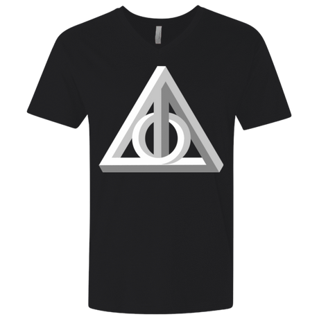 T-Shirts Black / X-Small Deathly Impossible Hallows Men's Premium V-Neck