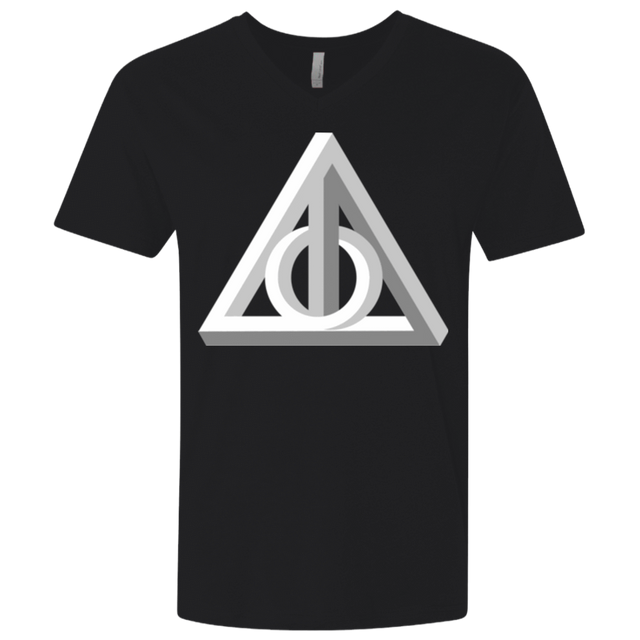 T-Shirts Black / X-Small Deathly Impossible Hallows Men's Premium V-Neck
