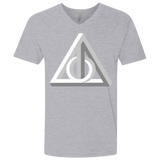 T-Shirts Heather Grey / X-Small Deathly Impossible Hallows Men's Premium V-Neck