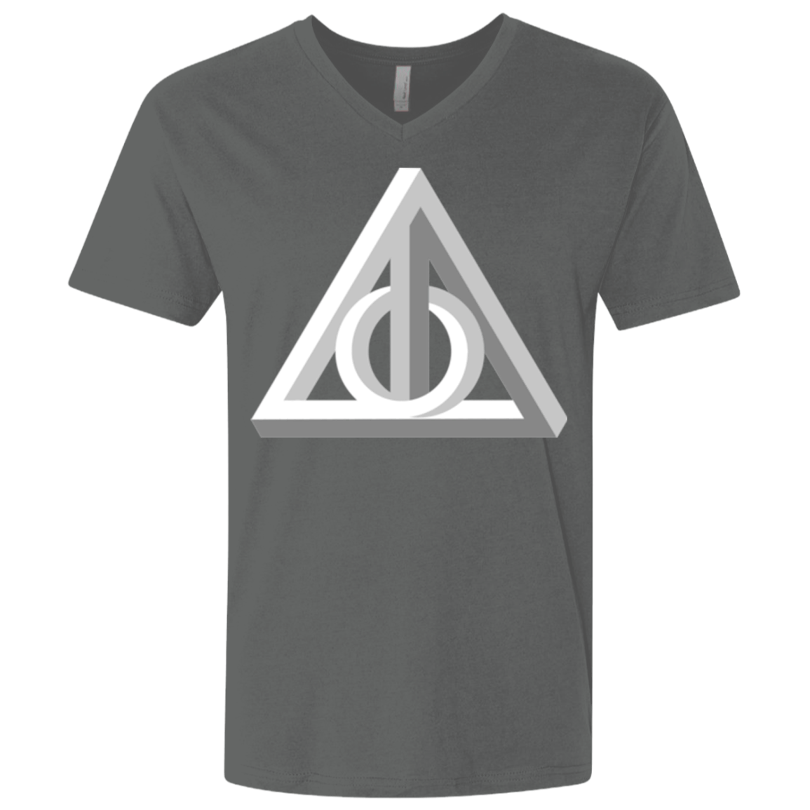 T-Shirts Heavy Metal / X-Small Deathly Impossible Hallows Men's Premium V-Neck