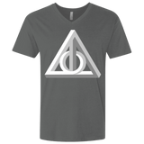 T-Shirts Heavy Metal / X-Small Deathly Impossible Hallows Men's Premium V-Neck