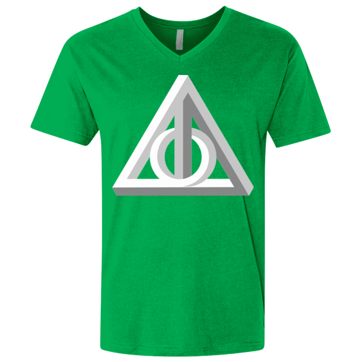 T-Shirts Kelly / X-Small Deathly Impossible Hallows Men's Premium V-Neck