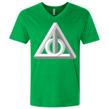T-Shirts Kelly / X-Small Deathly Impossible Hallows Men's Premium V-Neck