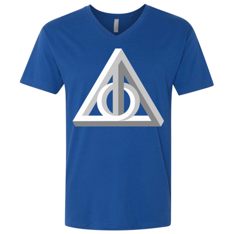 T-Shirts Royal / X-Small Deathly Impossible Hallows Men's Premium V-Neck