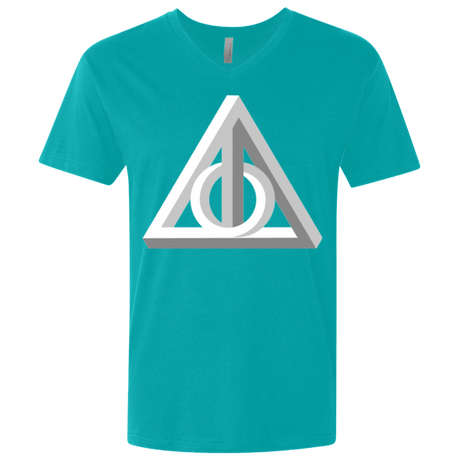 T-Shirts Tahiti Blue / X-Small Deathly Impossible Hallows Men's Premium V-Neck