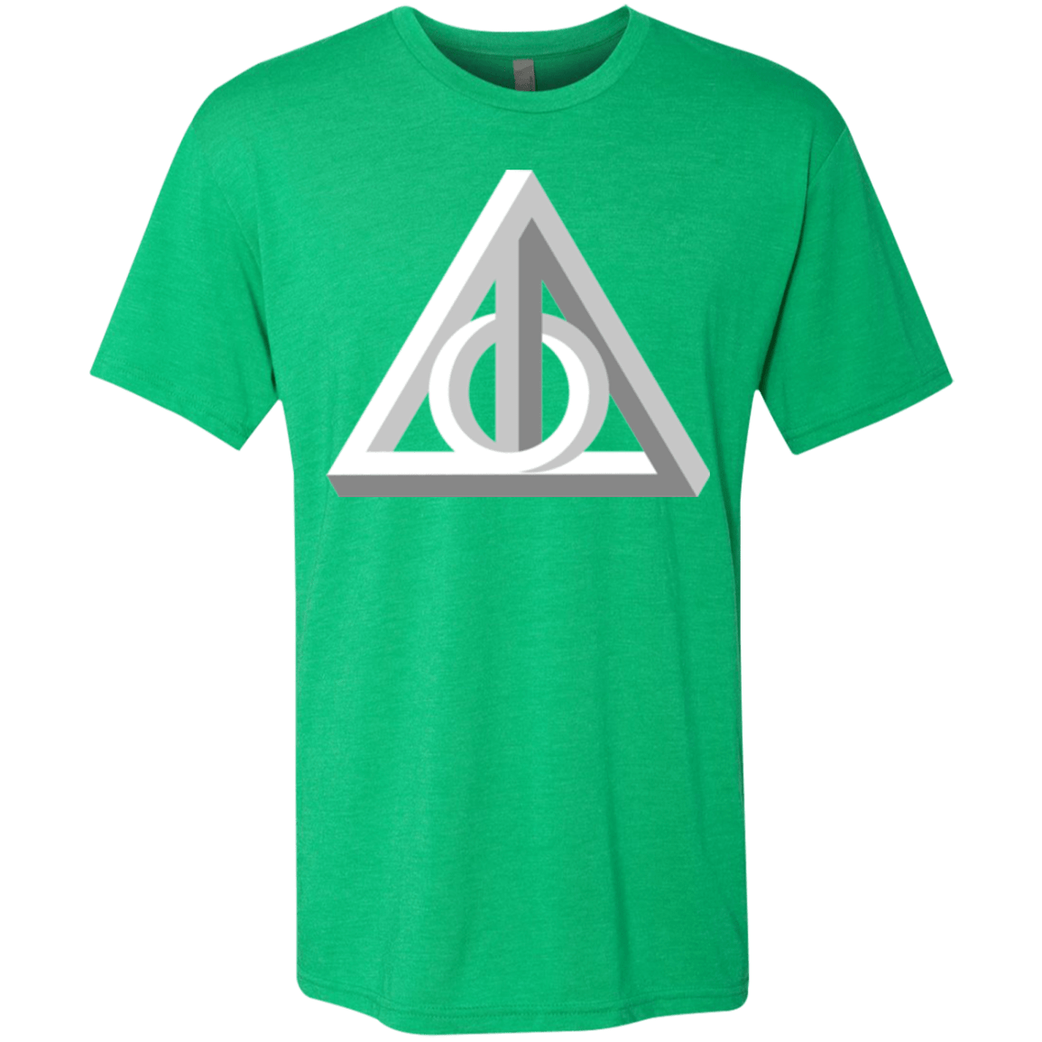 T-Shirts Envy / Small Deathly Impossible Hallows Men's Triblend T-Shirt