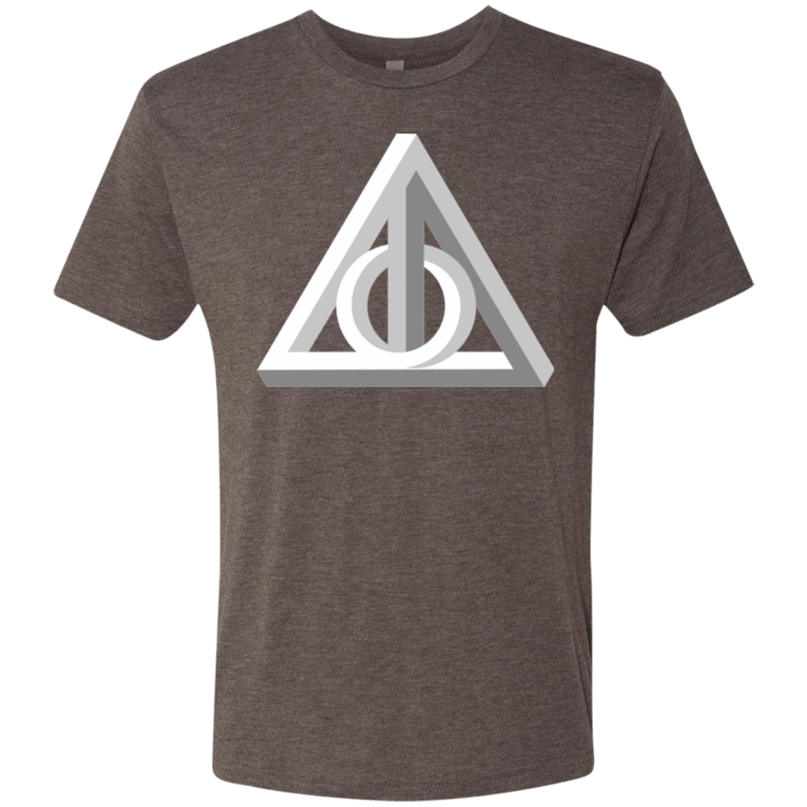 T-Shirts Macchiato / Small Deathly Impossible Hallows Men's Triblend T-Shirt
