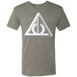 T-Shirts Venetian Grey / Small Deathly Impossible Hallows Men's Triblend T-Shirt