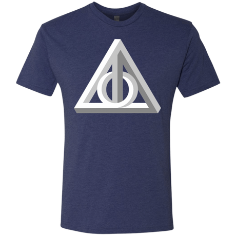T-Shirts Vintage Navy / Small Deathly Impossible Hallows Men's Triblend T-Shirt